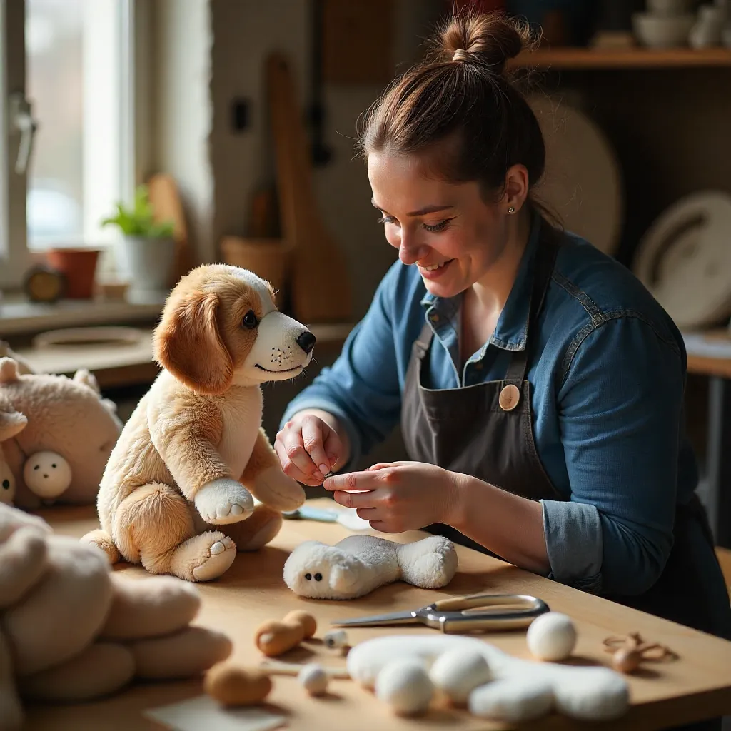 playful pet with toy